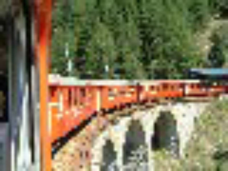 Il trenino Rosso del Bernina, tra Tirano e St. Moritz